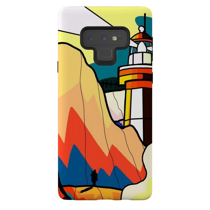 Galaxy Note 9 StrongFit The lost lighthouse by Steve Wade (Swade)