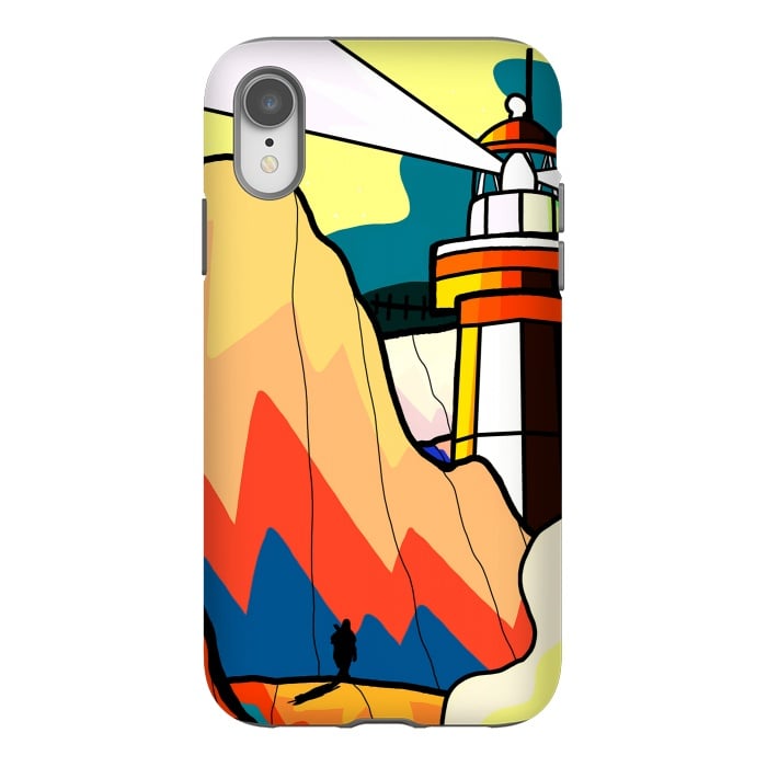 iPhone Xr StrongFit The lost lighthouse by Steve Wade (Swade)