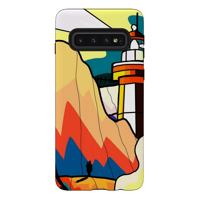 Galaxy S10 StrongFit The lost lighthouse by Steve Wade (Swade)