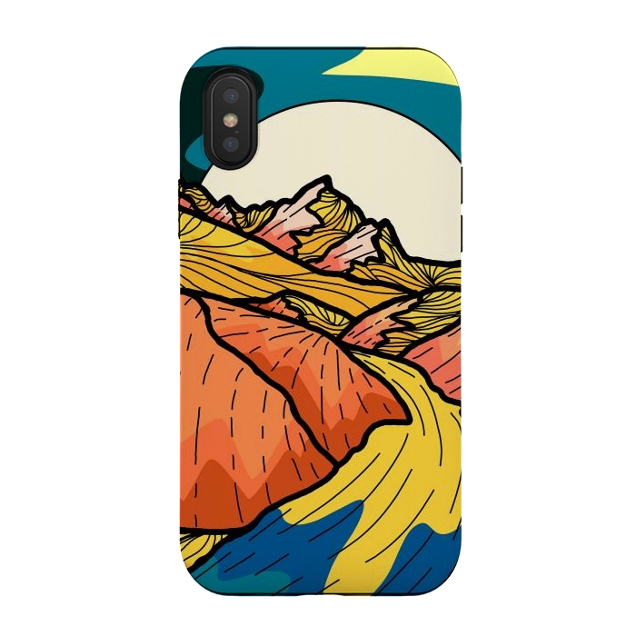 iPhone Xs / X StrongFit The yellow river by Steve Wade (Swade)