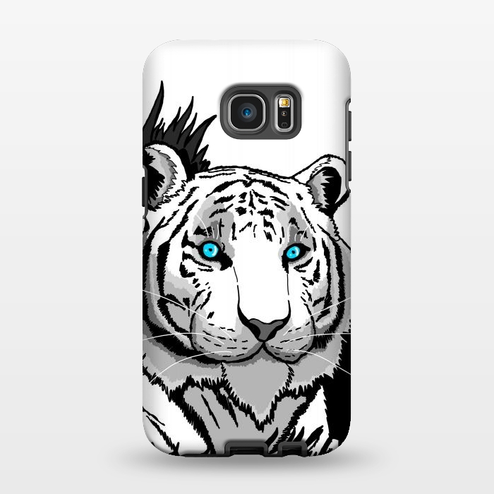 Galaxy S7 EDGE StrongFit The white tiger by Steve Wade (Swade)
