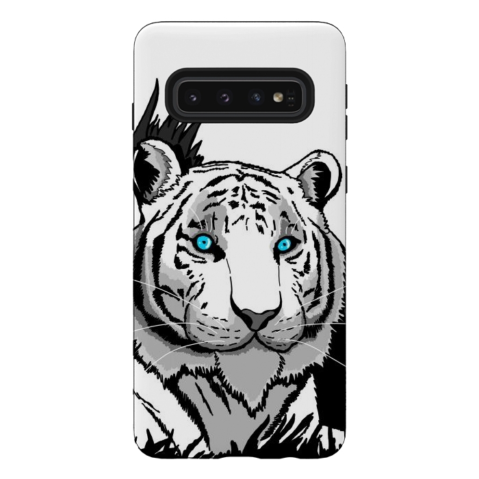 Galaxy S10 StrongFit The white tiger by Steve Wade (Swade)