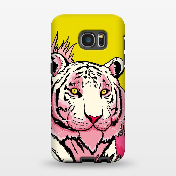 Galaxy S7 EDGE StrongFit The pink tone tiger by Steve Wade (Swade)