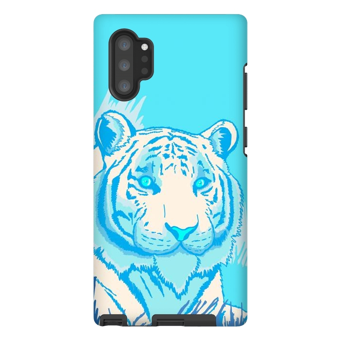 Galaxy Note 10 plus StrongFit The blue tiger by Steve Wade (Swade)