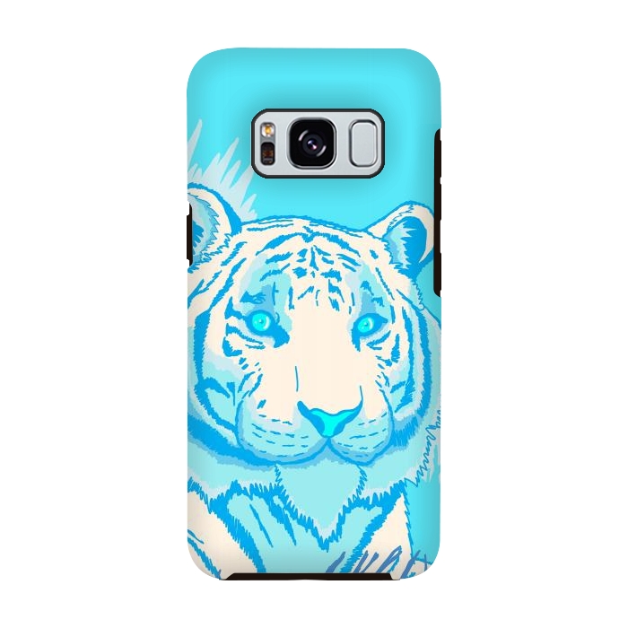 Galaxy S8 StrongFit The blue tiger by Steve Wade (Swade)