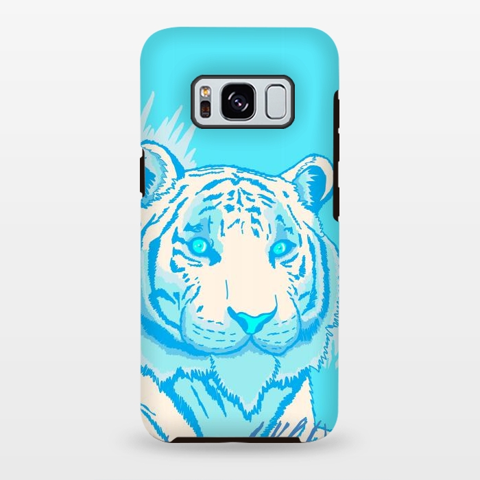 Galaxy S8 plus StrongFit The blue tiger by Steve Wade (Swade)