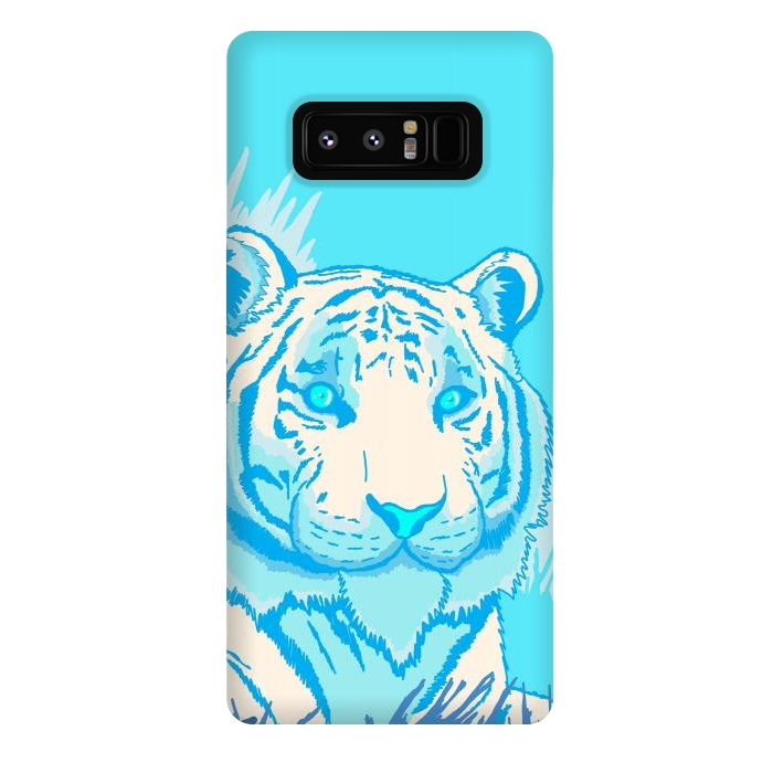 Galaxy Note 8 StrongFit The blue tiger by Steve Wade (Swade)