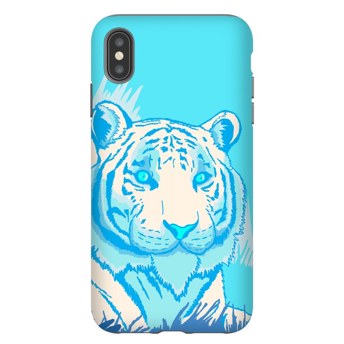 iPhone Xs Max StrongFit The blue tiger by Steve Wade (Swade)