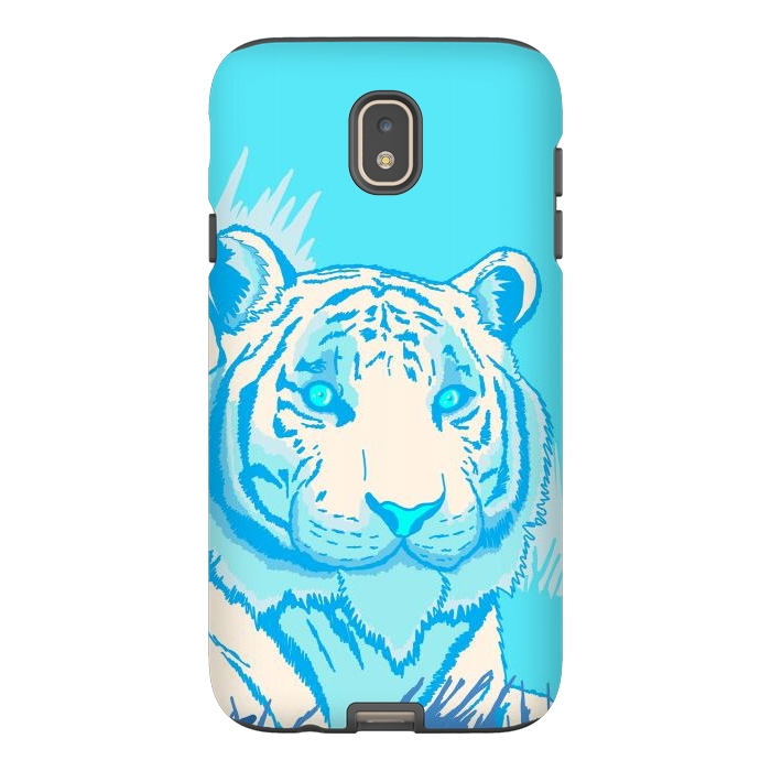 Galaxy J7 StrongFit The blue tiger by Steve Wade (Swade)