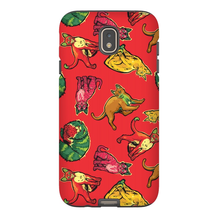 Galaxy J7 StrongFit Fruit Cats by Draco