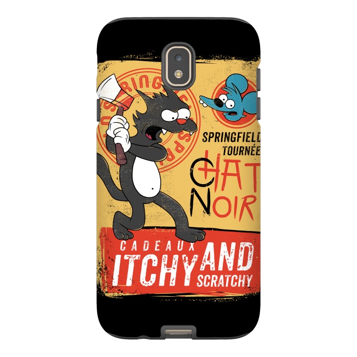 Galaxy J7 StrongFit Chat Noir Simpsons by Ilustrata
