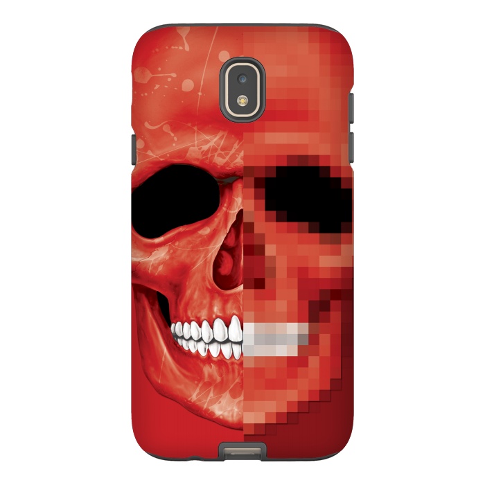 Galaxy J7 StrongFit Red Skull by Sitchko