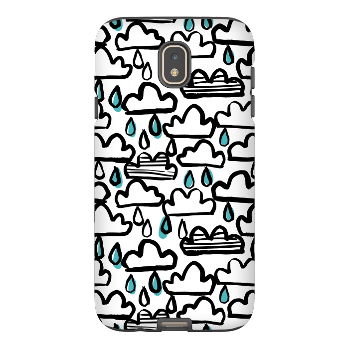 Galaxy J7 StrongFit Rain clouds by Laura Grant