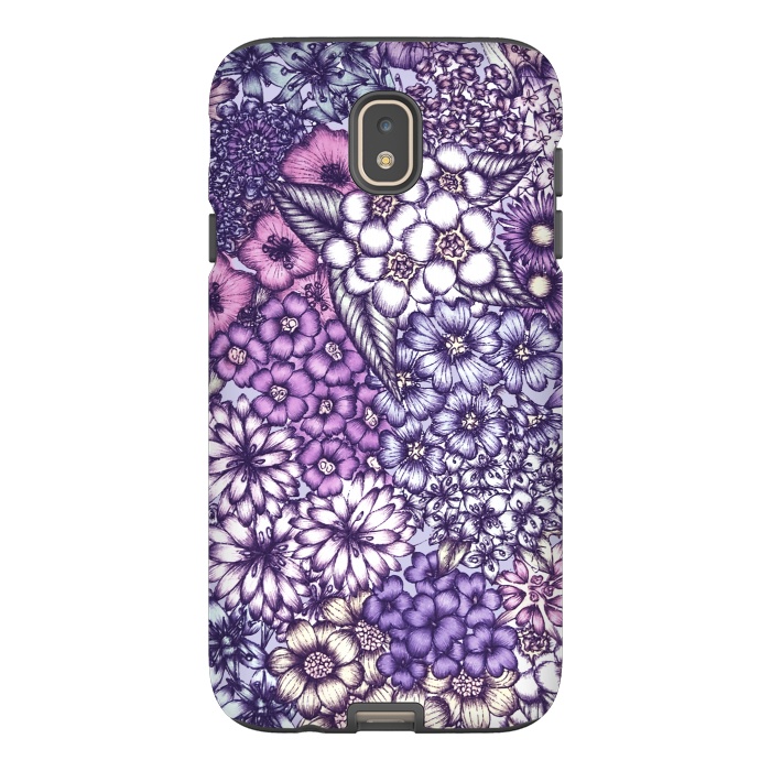 Galaxy J7 StrongFit Faded Blossoms by ECMazur 