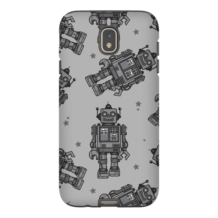 Galaxy J7 StrongFit A Vintage Robot Friend Pattern  by Wotto