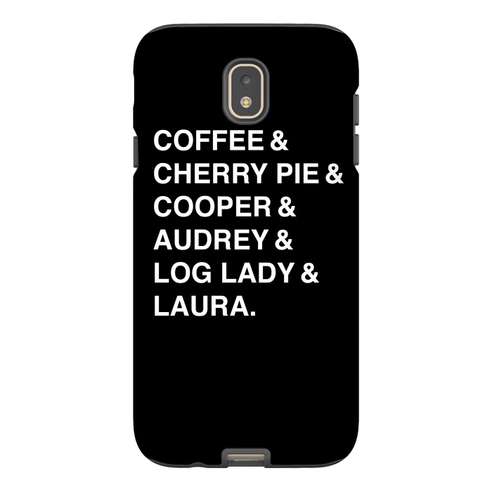 Galaxy J7 StrongFit Twin Peaks Coffee & Cherry  by Alisterny