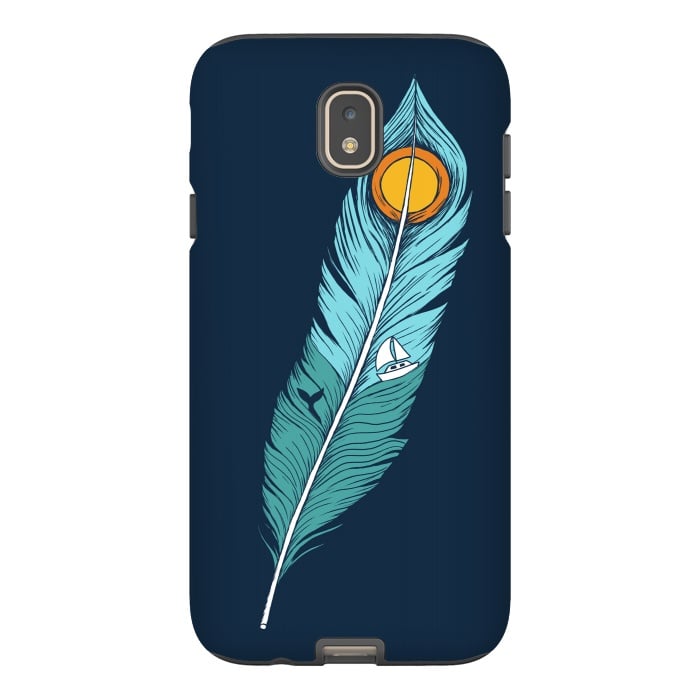 Galaxy J7 StrongFit Feather Landscape by Coffee Man