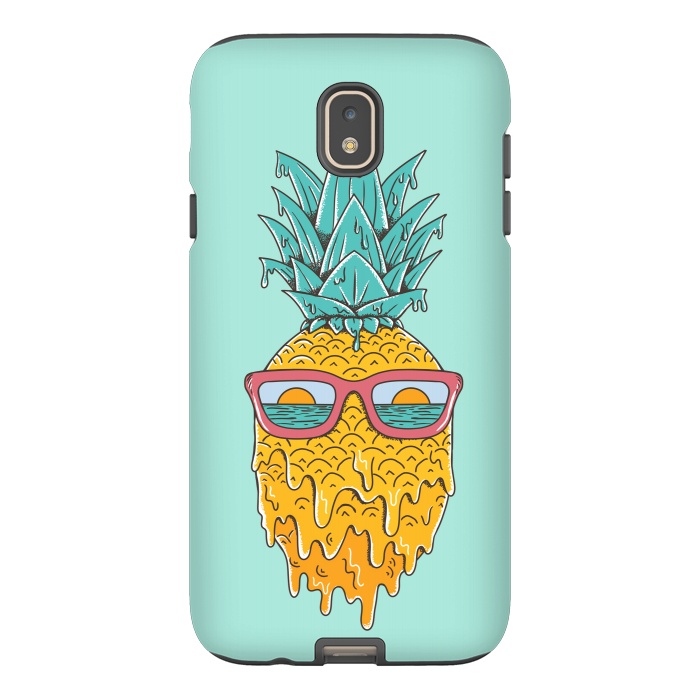 Galaxy J7 StrongFit Pineapple Summer Blue by Coffee Man