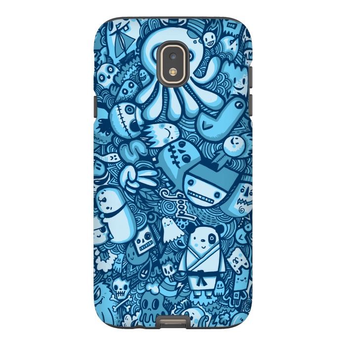 Galaxy J7 StrongFit Raindrops and Doodles by Wotto