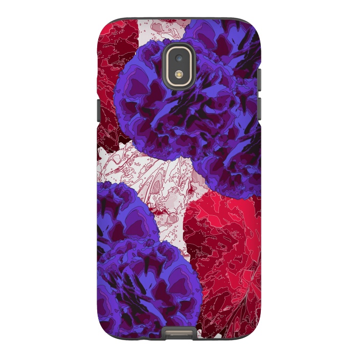Galaxy J7 StrongFit Outlined Flowers by Zala Farah