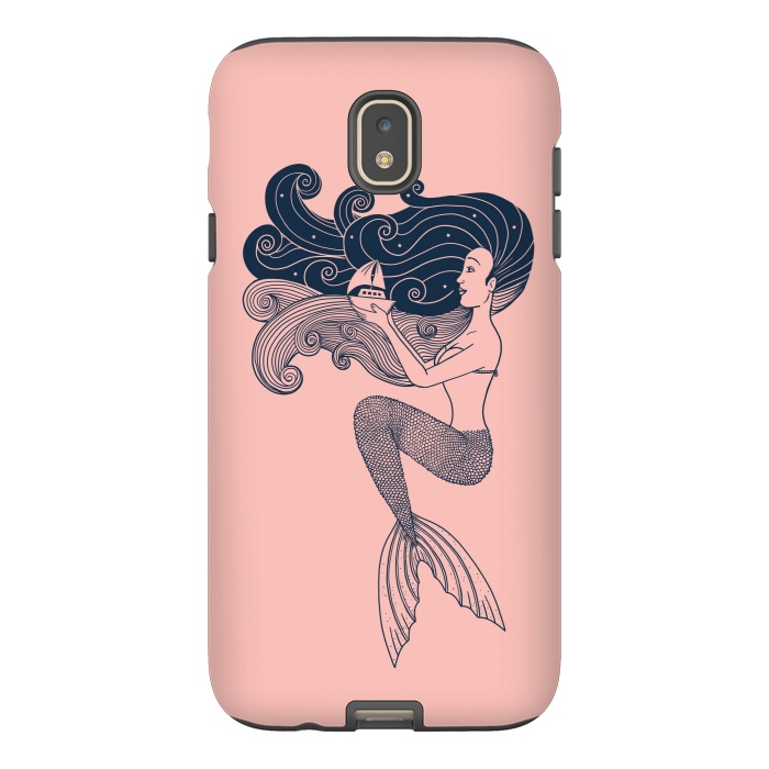 Galaxy J7 StrongFit Mermaid Rose by Coffee Man