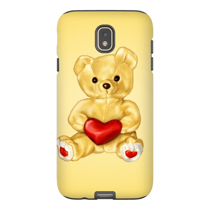 Galaxy J7 StrongFit Cute Teddy Bear Hypnotist With Heart by Boriana Giormova