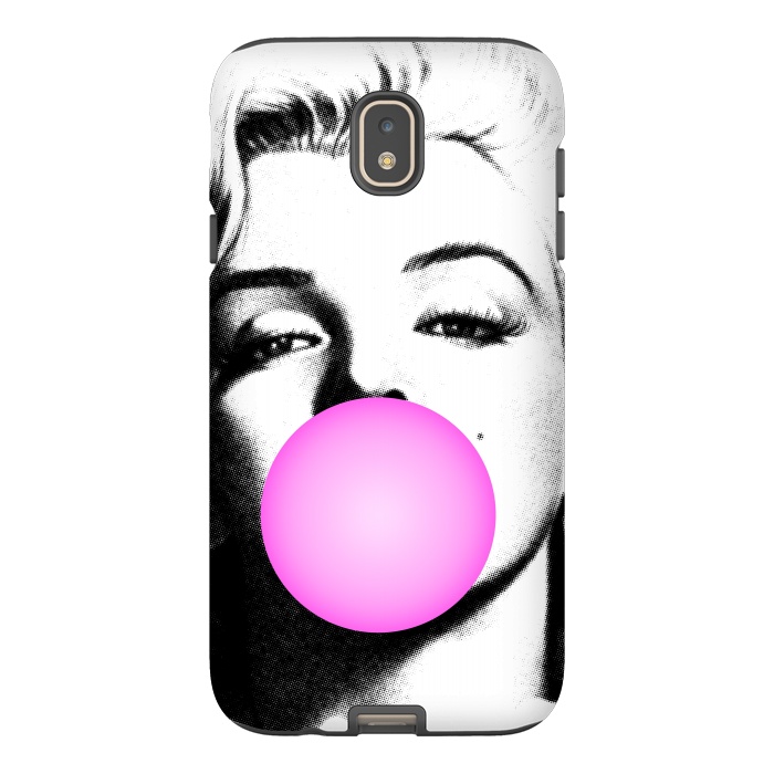 Galaxy J7 StrongFit Marilyn Chewing Gum Bubble by Mitxel Gonzalez