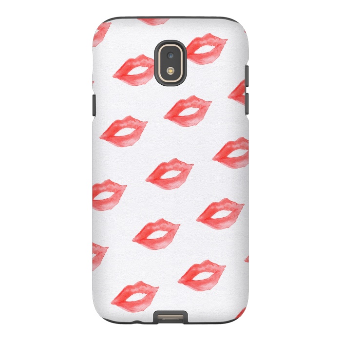 Galaxy J7 StrongFit Lips Red by Caitlin Workman