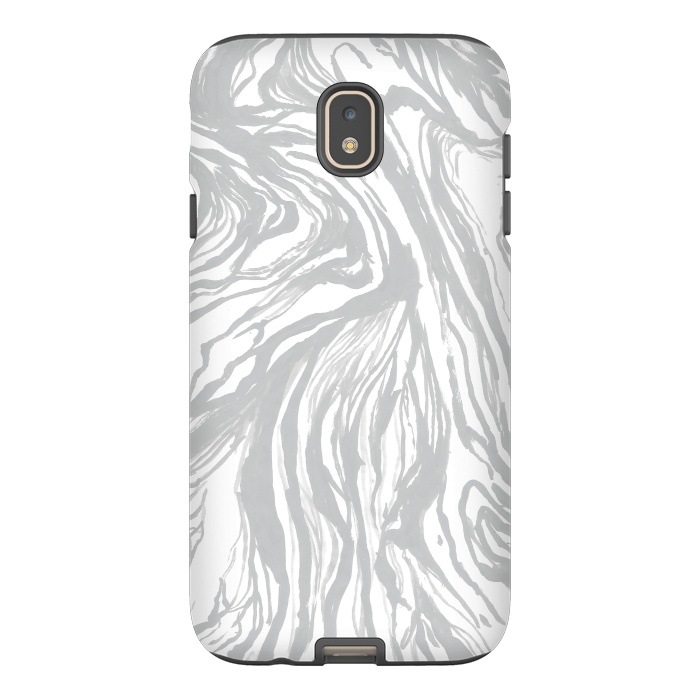 Galaxy J7 StrongFit Gray Marble by Caitlin Workman