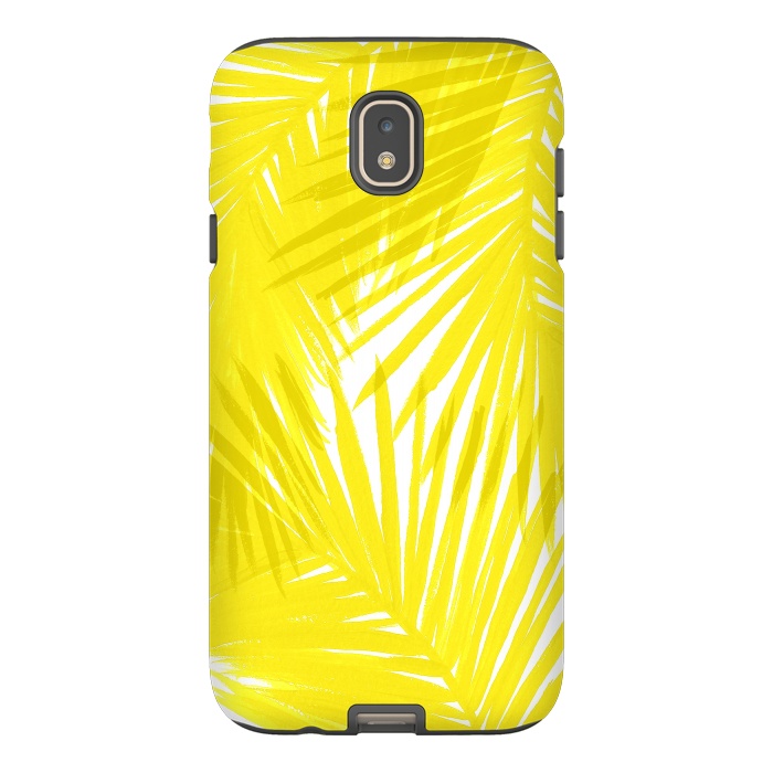 Galaxy J7 StrongFit Yellow Palms by Caitlin Workman