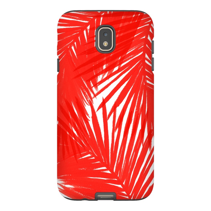 Galaxy J7 StrongFit Red Palms by Caitlin Workman