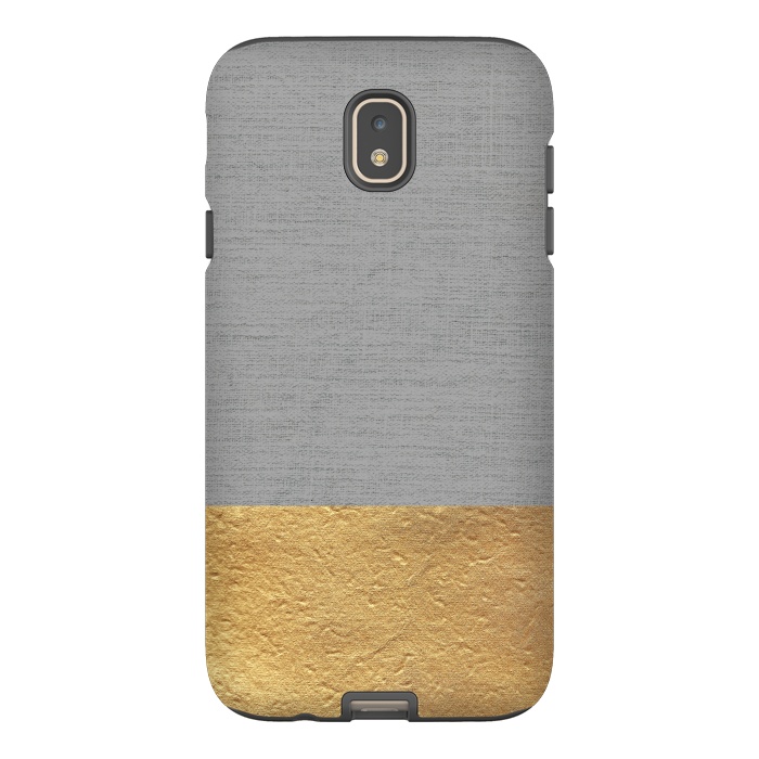 Galaxy J7 StrongFit Color Blocked Gold and Grey by Caitlin Workman