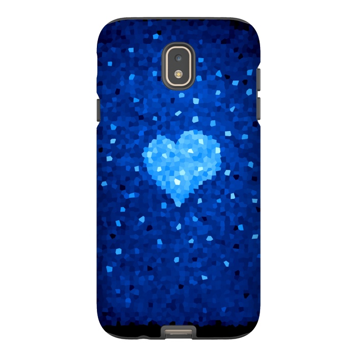Galaxy J7 StrongFit Winter Blue Crystal Heart by Boriana Giormova