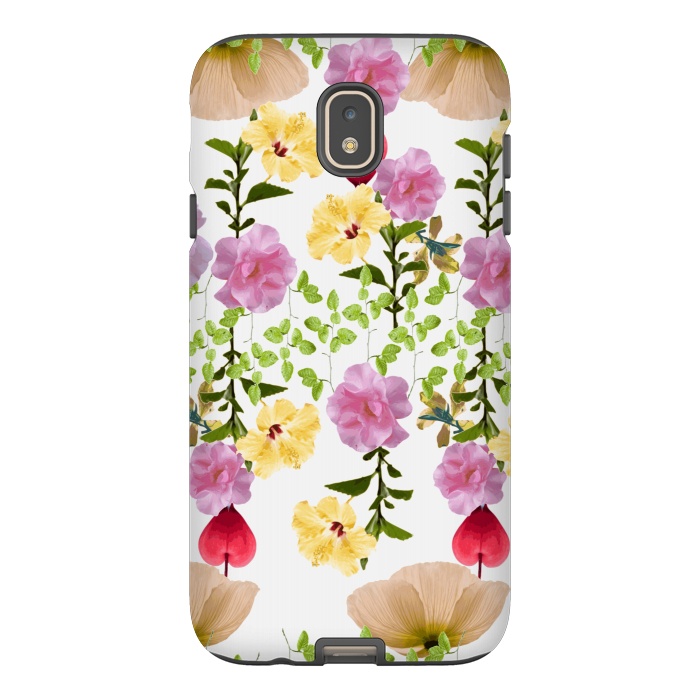 Galaxy J7 StrongFit Colorful Flower Collage by Zala Farah