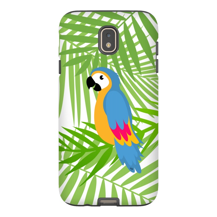Galaxy J7 StrongFit Cute colourful parrot by Martina