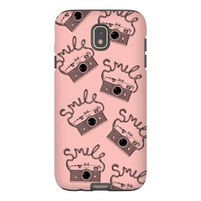 Galaxy J7 StrongFit Smile pattern rose by Coffee Man