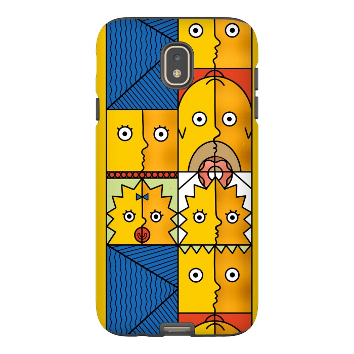 Galaxy J7 StrongFit Yellow Cubism by Coffee Man