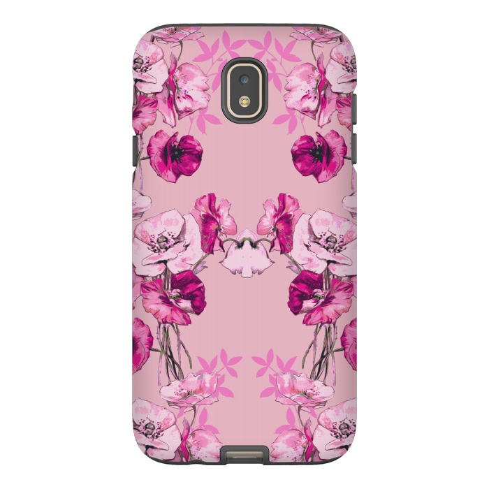 Galaxy J7 StrongFit Dramatic Florals (Pink) by Zala Farah