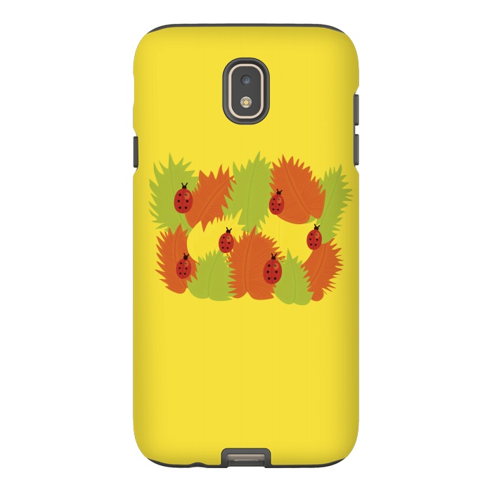 Galaxy J7 StrongFit Autumn Leaves And Ladybugs by Boriana Giormova