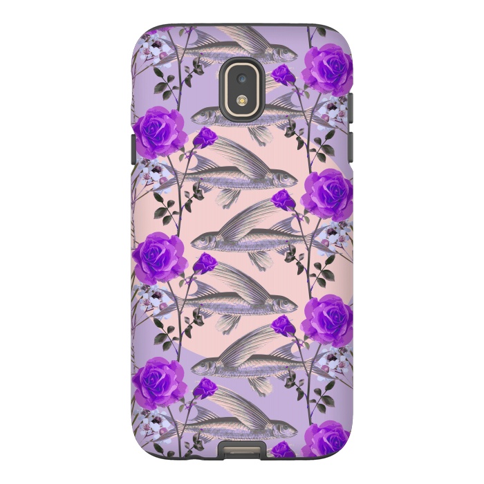 Galaxy J7 StrongFit Floral Fishies (Purple) by Zala Farah