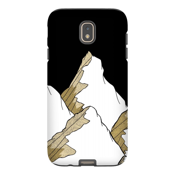 Galaxy J7 StrongFit Gold Tone Mountains by Steve Wade (Swade)