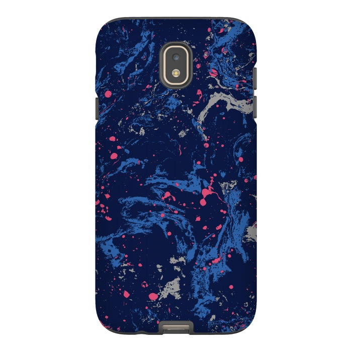 Galaxy J7 StrongFit Marble Blue by Susanna Nousiainen