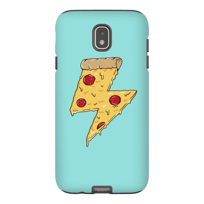 Galaxy J7 StrongFit Pizza power green by Coffee Man