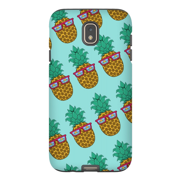 Galaxy J7 StrongFit Floral Pineapple pattern by Coffee Man