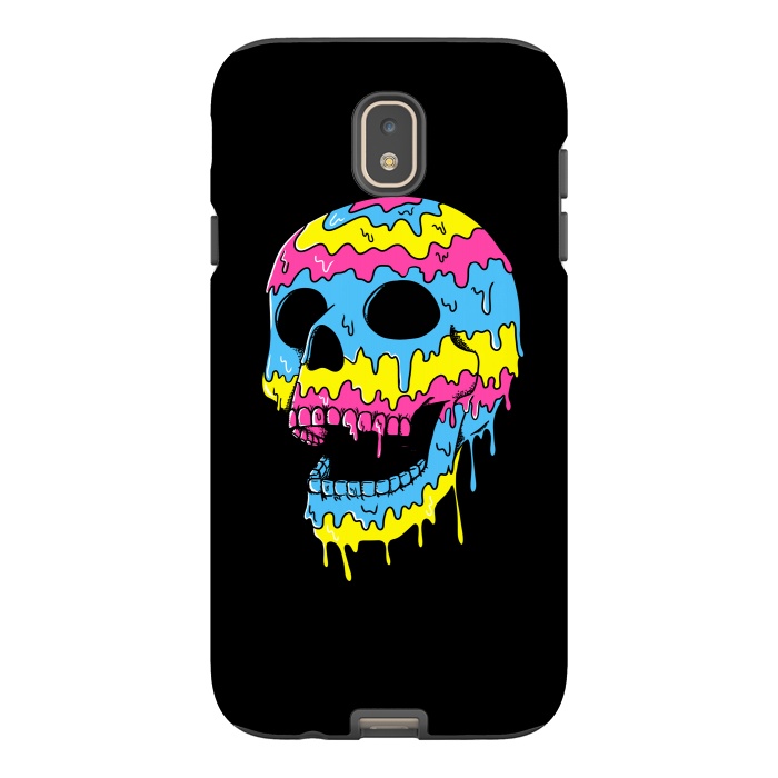 Galaxy J7 StrongFit Melted Skull by Coffee Man
