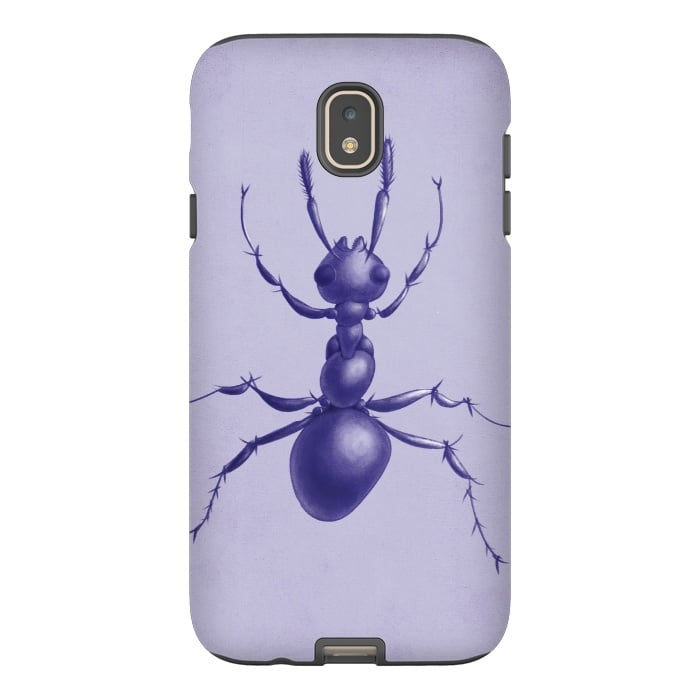 Galaxy J7 StrongFit Purple ant drawing by Boriana Giormova