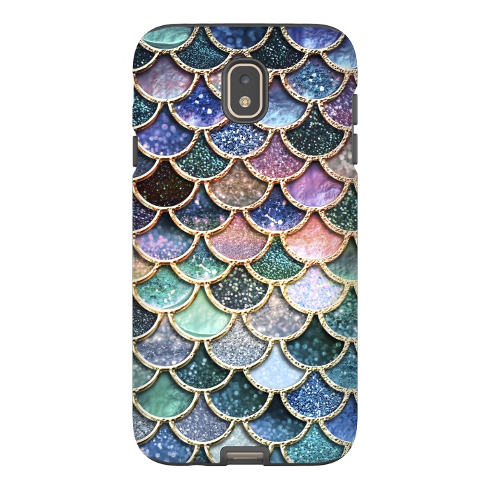 Galaxy J7 StrongFit Multicolor Metal Mermaid Scales by  Utart