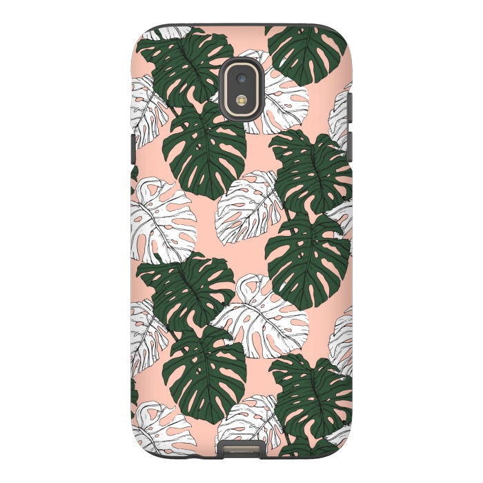 Galaxy J7 StrongFit Hand drawing monstera pastel color by Mmartabc