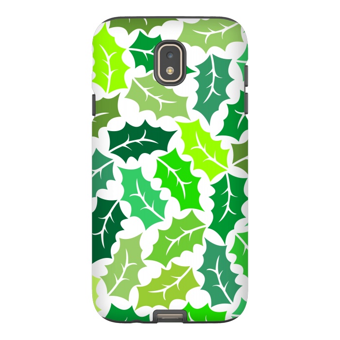 Galaxy J7 StrongFit Green Leaves Pattern by Dhruv Narelia