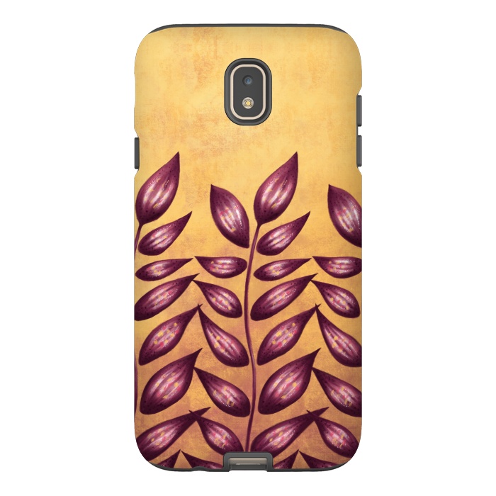 Galaxy J7 StrongFit Abstract Plant With Purple Leaves by Boriana Giormova